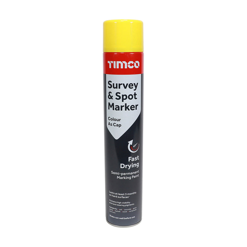 Timco Survey & Spot Marker - Yellow 750ml
