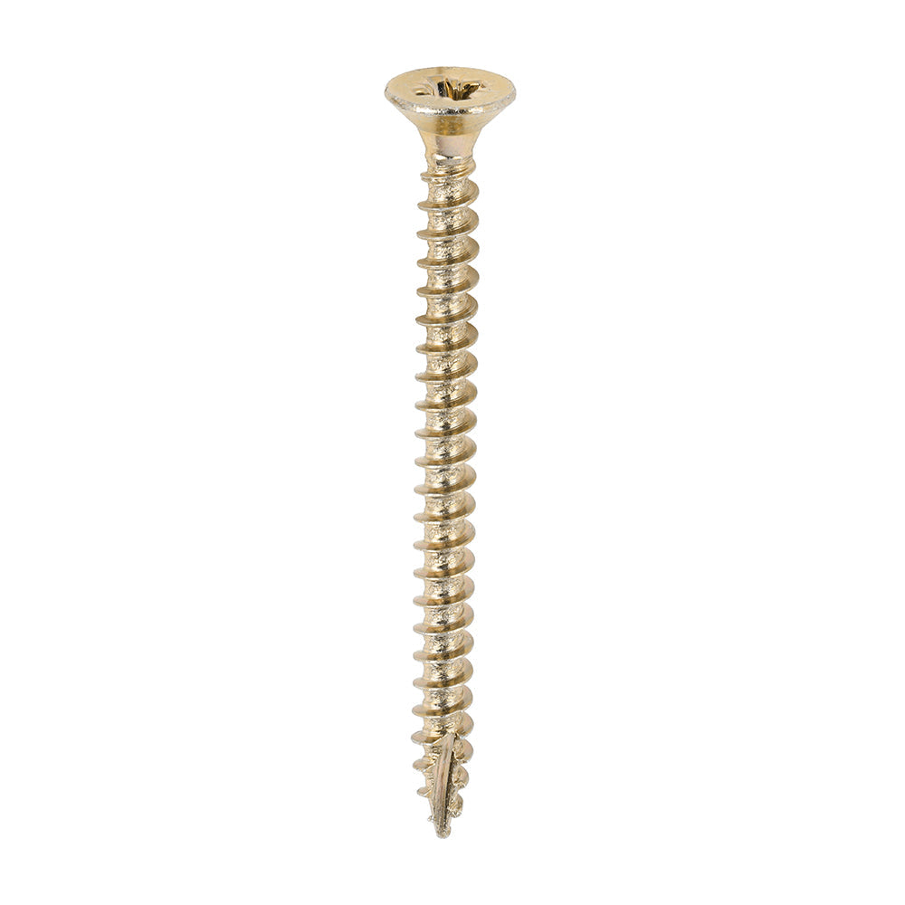 Timco Classic Multi-Purpose Screws - PZ - Double Countersunk - Yellow 4.0 x 60 (Pack 200) - Dynamite Hardware