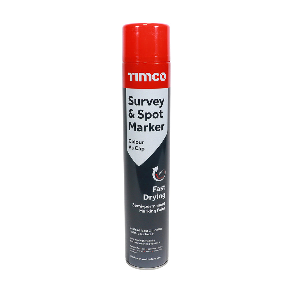 Timco Survey & Spot Marker - Red 750ml - Dynamite Hardware
