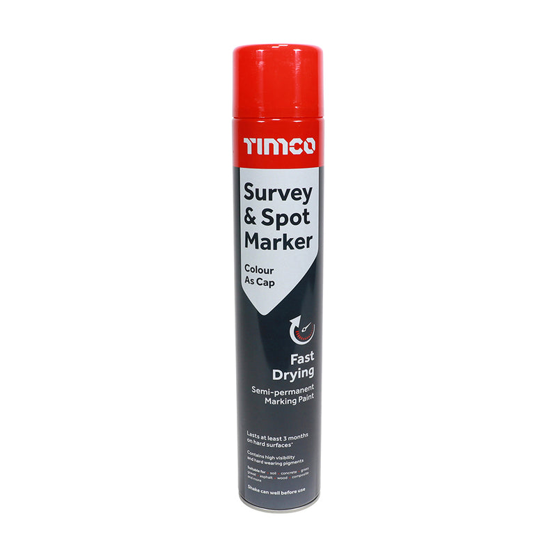Timco Survey & Spot Marker - Red 750ml - Dynamite Hardware