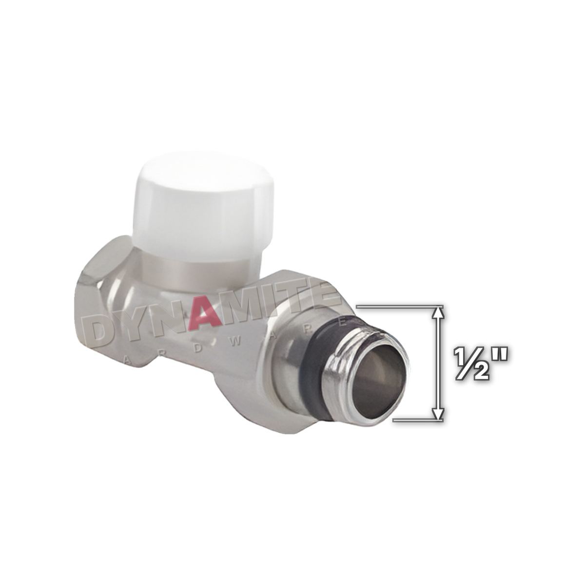 Lockshield Radiator Valve ½" - Commercial Quality - Straight