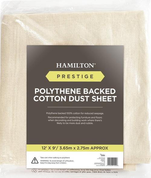 Prestige Poly Back Dustsheet 12 X 9FT