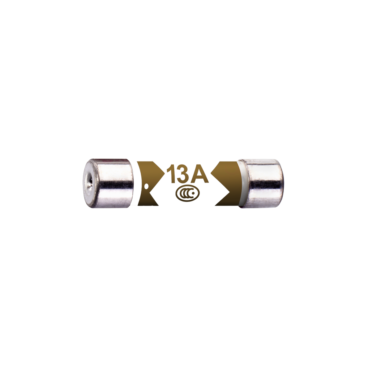 13A Plug Fuses – Pack of 4 – Masterplug FUSE13-MP front view