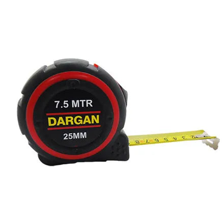 MEASURING TAPE 7.5M NEON WITH RUBBER GRIP