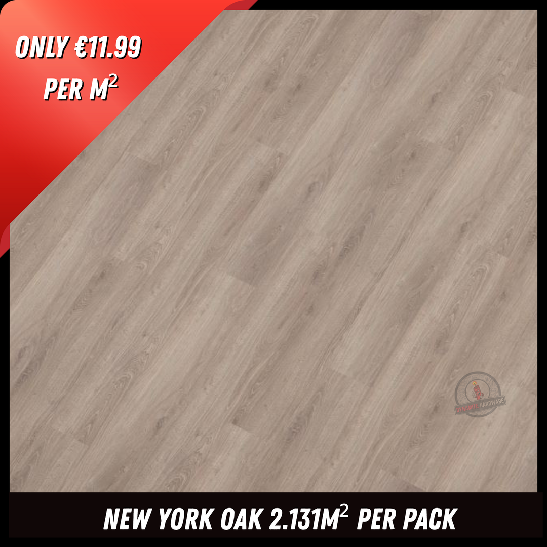 8Mm New York Oak - 2.131M2 Pk - Ac4 - Wg Surface Finish - 8 X 193 X 1380Mm