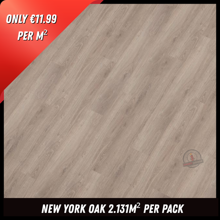 8Mm New York Oak - 2.131M2 Pk - Ac4 - Wg Surface Finish - 8 X 193 X 1380Mm