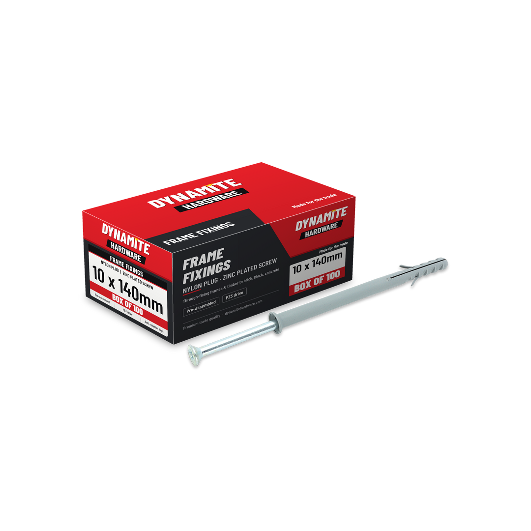 Nylon frame fixings 10 x 140mm, box of 100