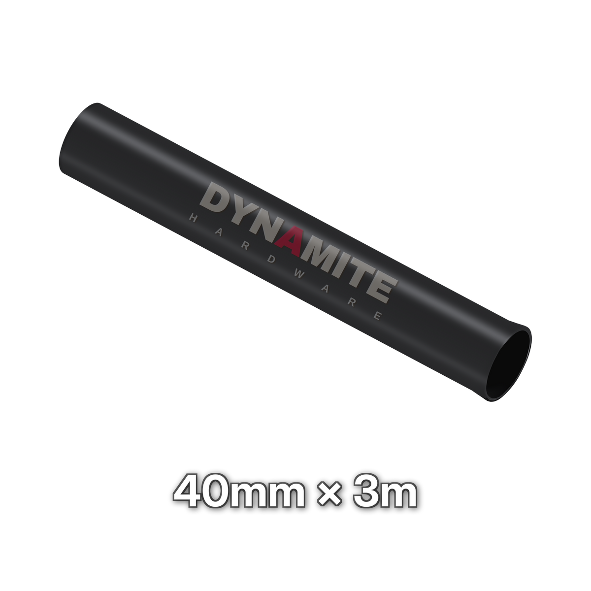 1½" (40mm) Black Solvent Weld Waste Pipe - 3m Length