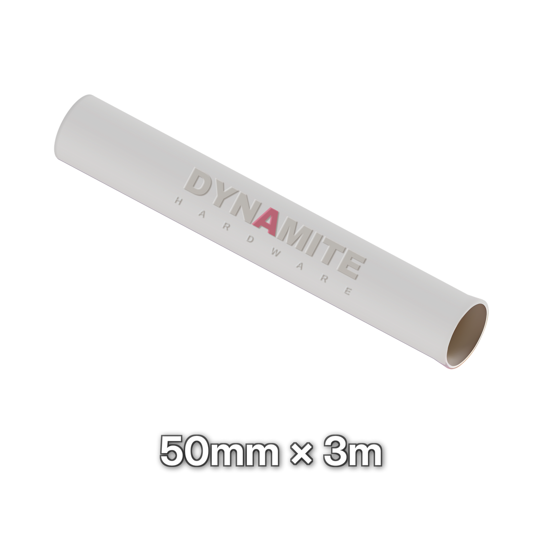 2" (50mm) White Solvent Weld Waste Pipe - 3m Length