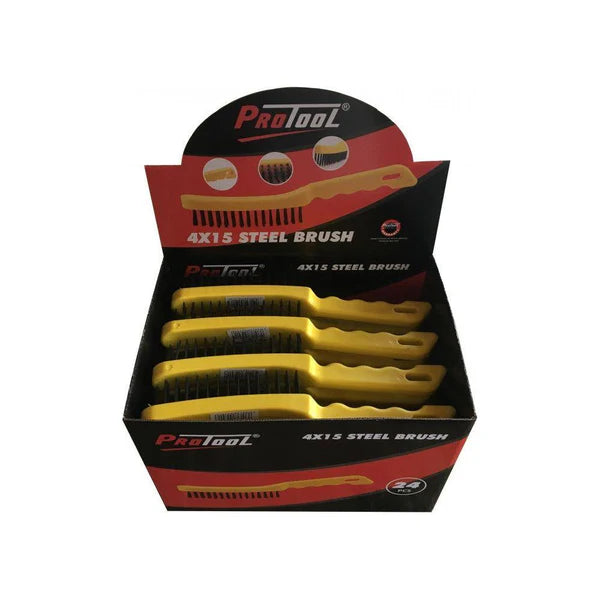 PROTOOL WIRE BRUSH YELLOW