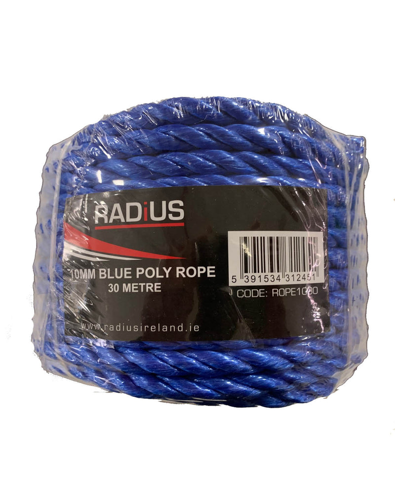 Radius 10mm Blue Rope Coil 30 Metre - Rope & Line Dynamite Hardware