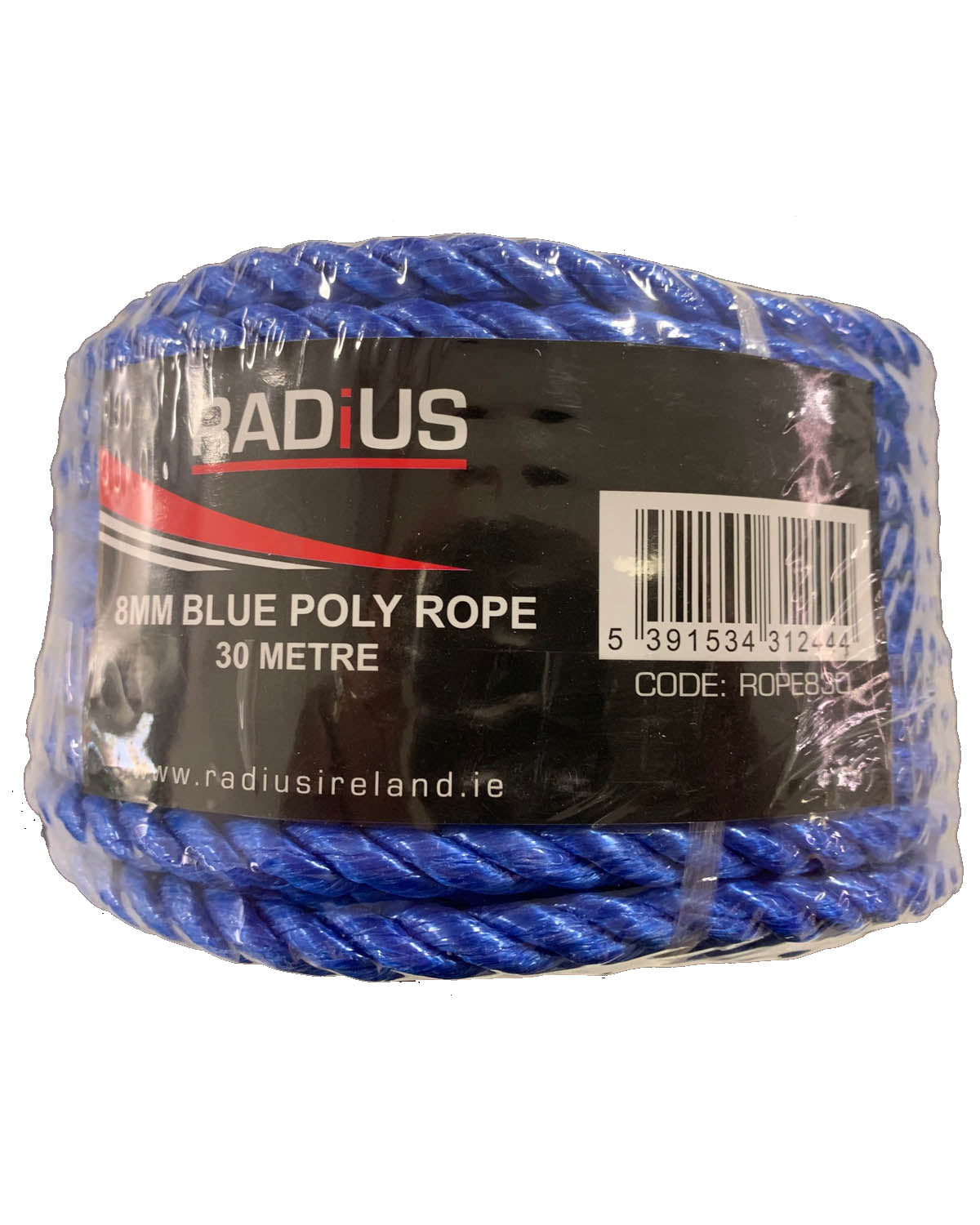 Radius 8mm Blue Rope Coil 30 Metre