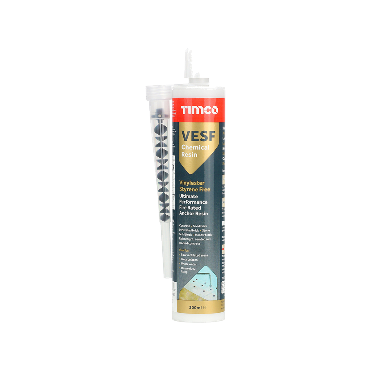 Vinylester Styrene-Free Chemical Resin 300ml Cartridge