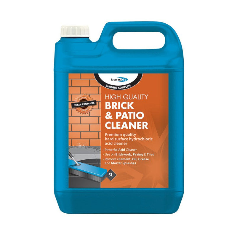 BRICK & PATIO CLEANER 5LTR (Premium quality hard surface hydrochloric acid cleaner)