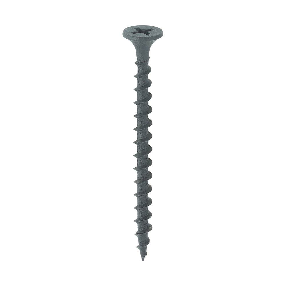 Drywall Timber Stud Plasterboard Screws - PH - Bugle - Coarse Thread - Black 4.2 x 75mm (500 QTY) - Dynamite Hardware