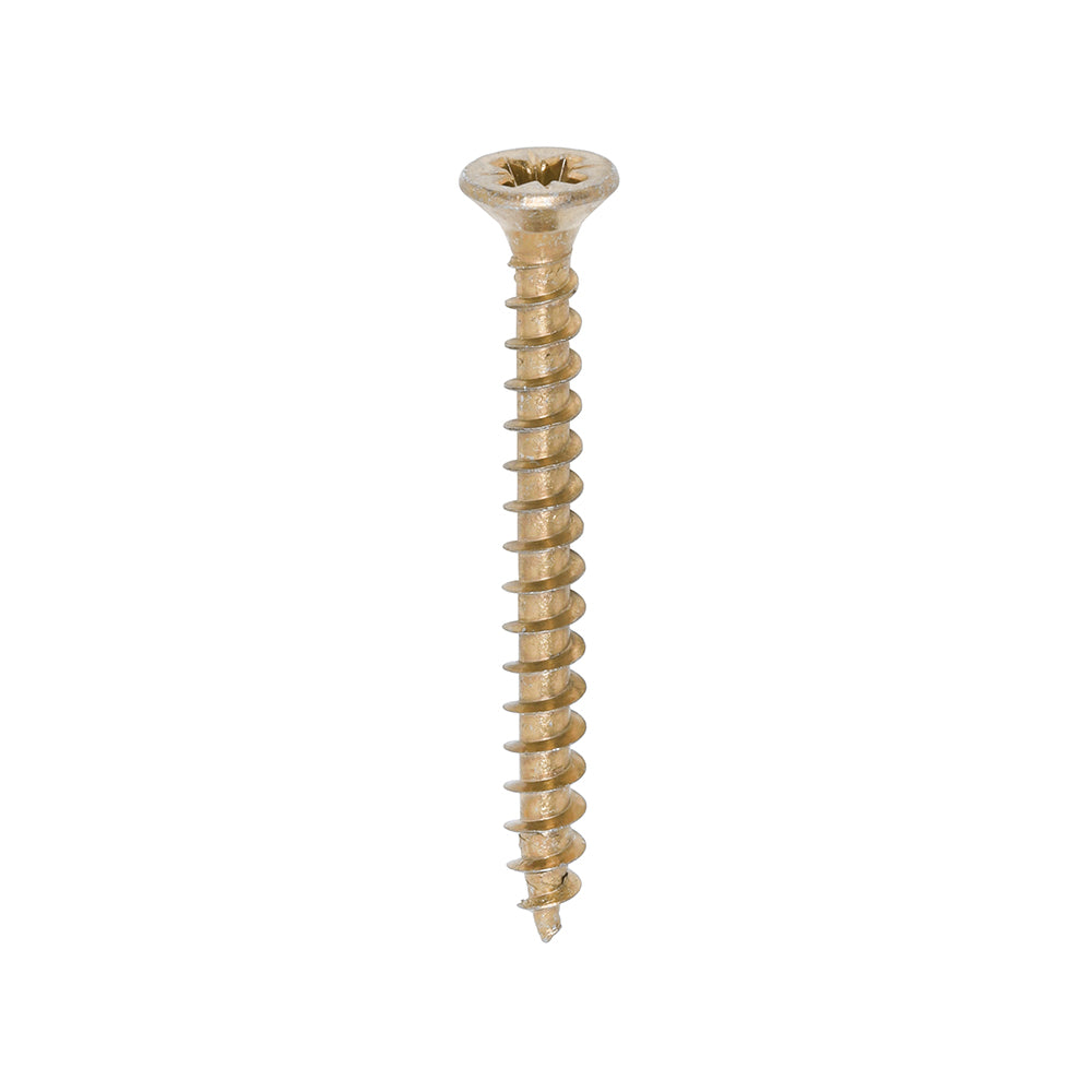 Solo Chipboard & Woodscrews - PZ - Double Countersunk - Yellow 4.0 x 40 (200 QTY) - Dynamite Hardware