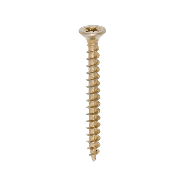 Solo Chipboard & Woodscrews - PZ - Double Countersunk - Yellow 4.0 x 40 (200 QTY) - Dynamite Hardware