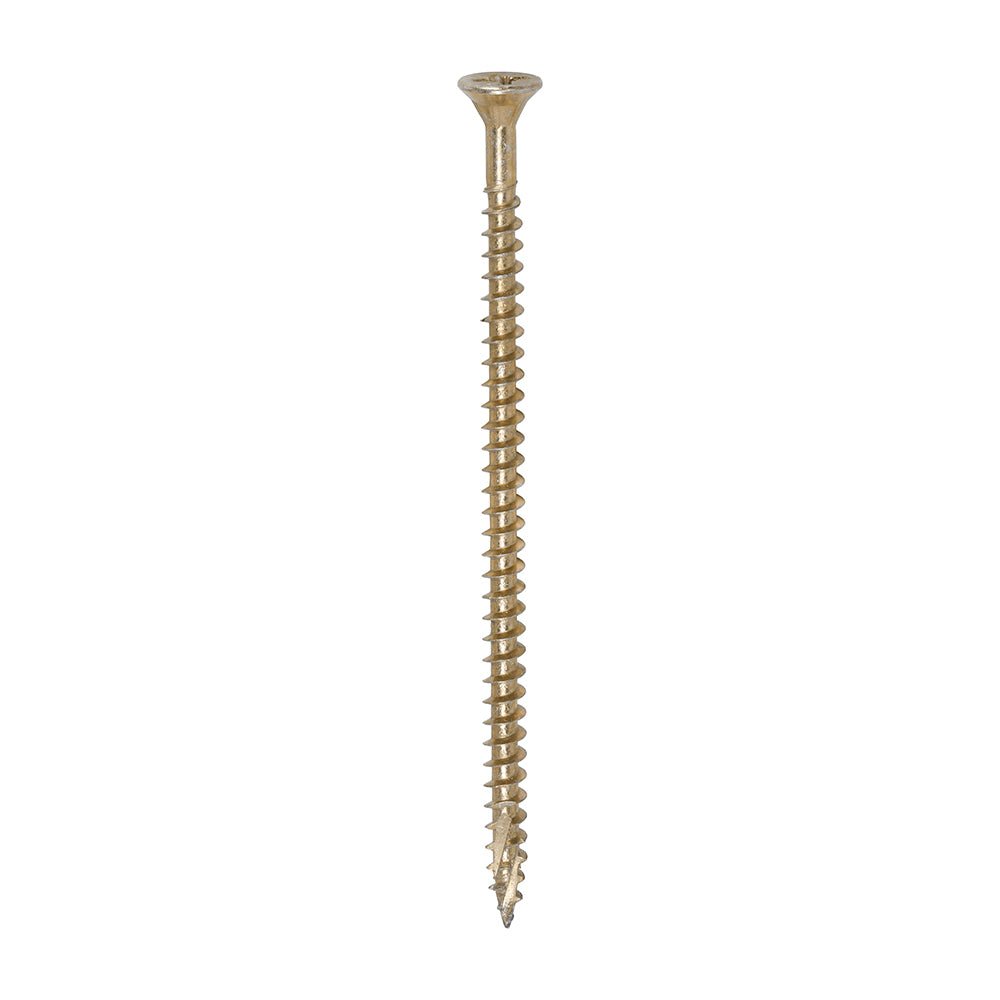 C2 Strong-Fix Multi-Purpose Premium Screws - PZ - Double Countersunk - Yellow 4.0 x 80mm (200 QTY) - Dynamite Hardware