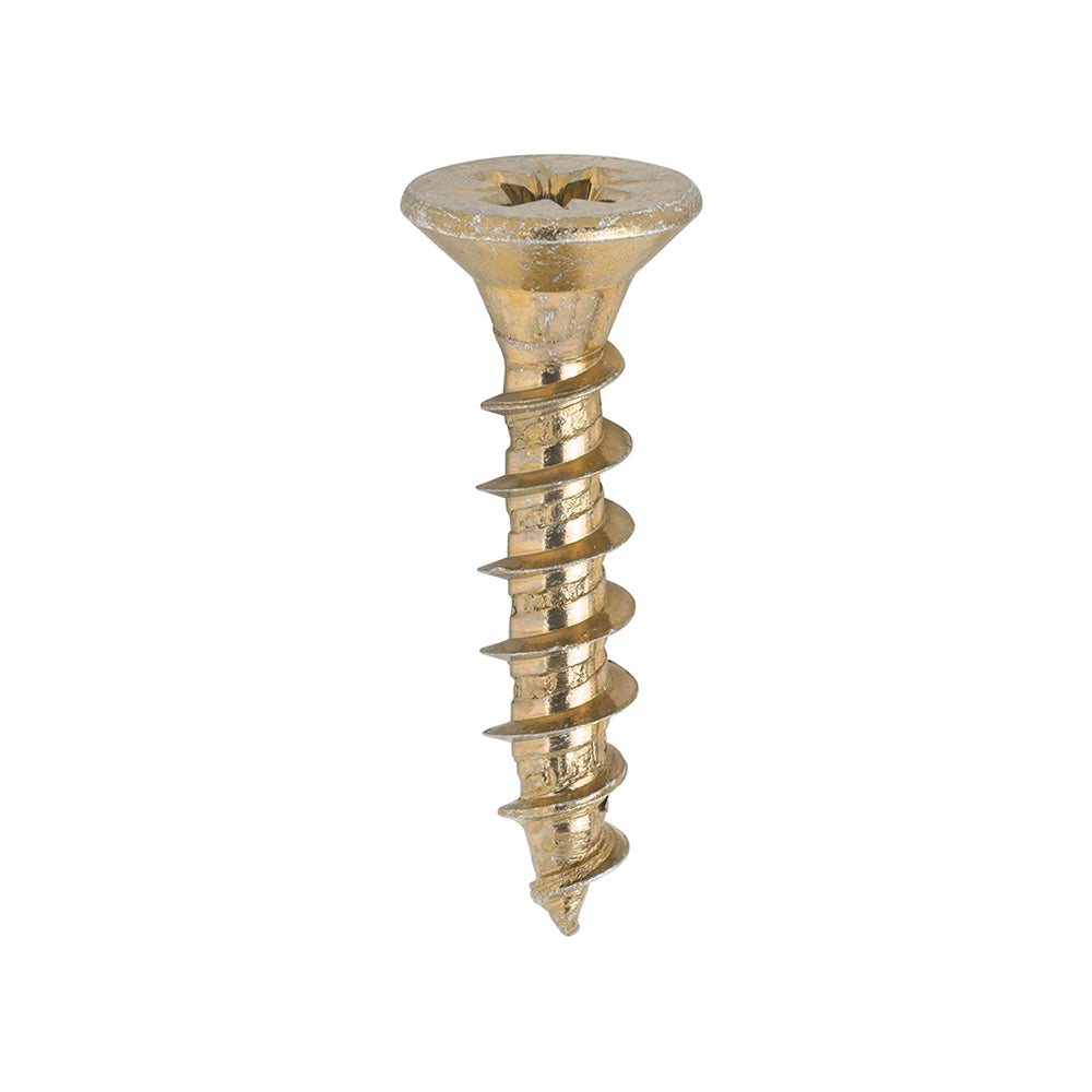 Solo Chipboard & Woodscrews - PZ - Double Countersunk - Yellow 5.0 x 25mm (200 QTY) - Dynamite Hardware