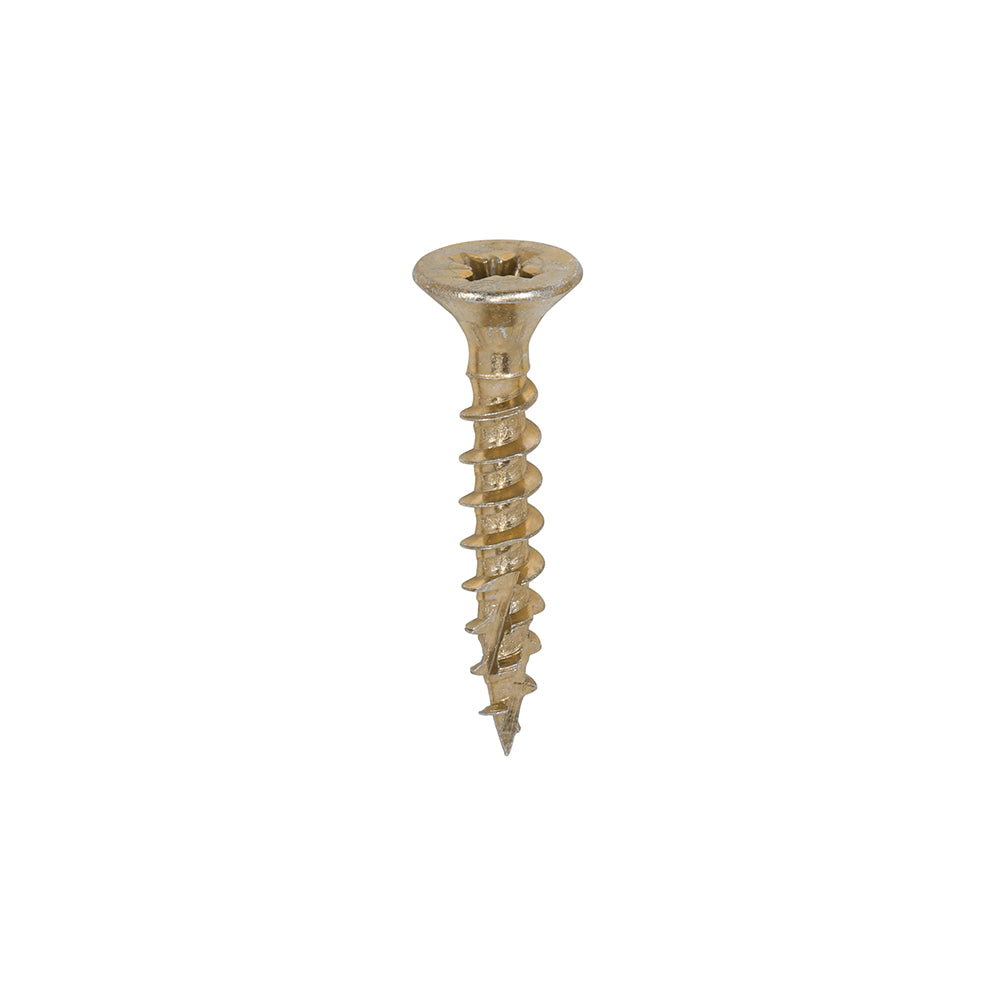 C2 Strong-Fix Multi-Purpose Premium Screws - PZ - Double Countersunk - Yellow 5.0 x 30mm (200 QTY) - Dynamite Hardware