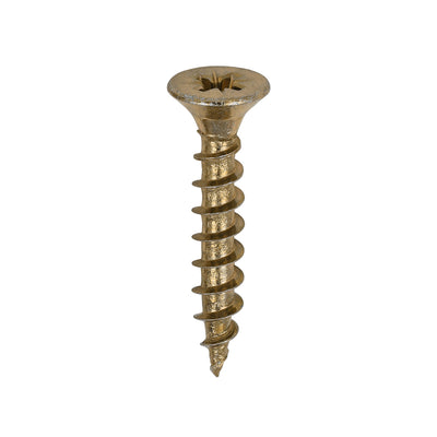 Solo Chipboard & Woodscrews - PZ - Double Countersunk - Yellow 5.0 x 30mm (200 QTY) - Dynamite Hardware