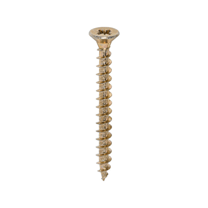 Solo Chipboard & Woodscrews - PZ - Double Countersunk - Yellow 5.0 x 50mm (200 QTY) - Dynamite Hardware