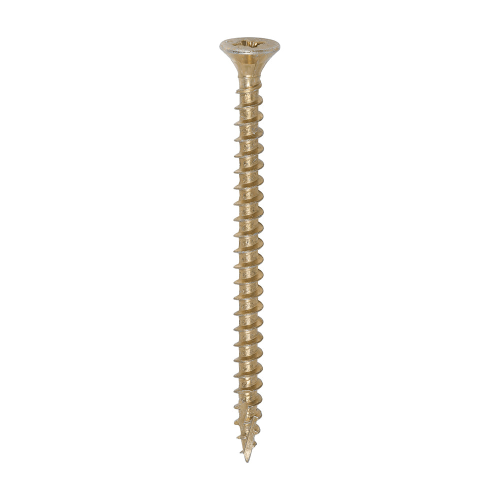 C2 Strong-Fix Multi-Purpose Premium Screws - PZ - Double Countersunk - Yellow 5.0 x 70mm (200 QTY) - Dynamite Hardware