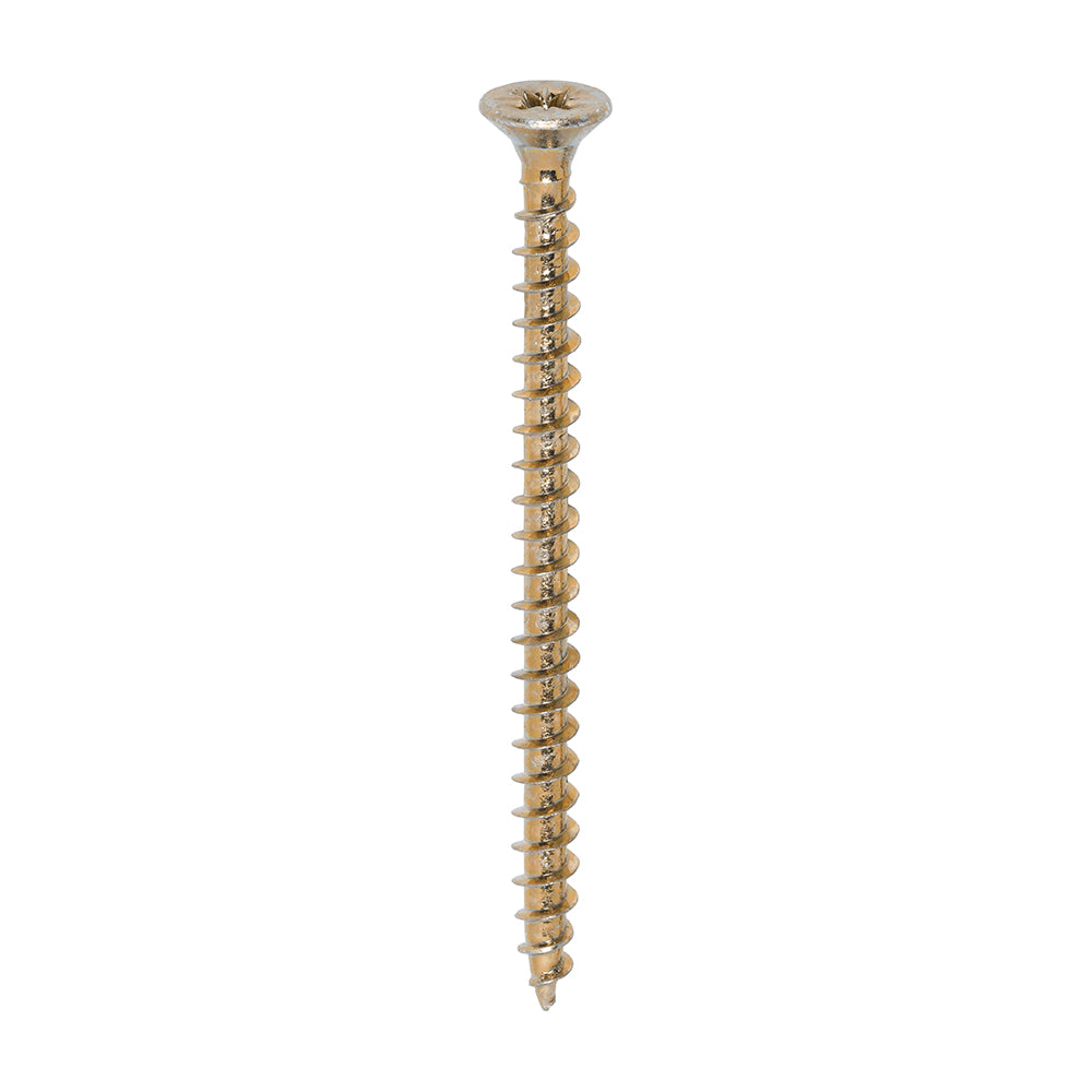 Solo Chipboard & Woodscrews - PZ - Double Countersunk - Yellow 5.0 x 70mm (200 QTY) - Dynamite Hardware