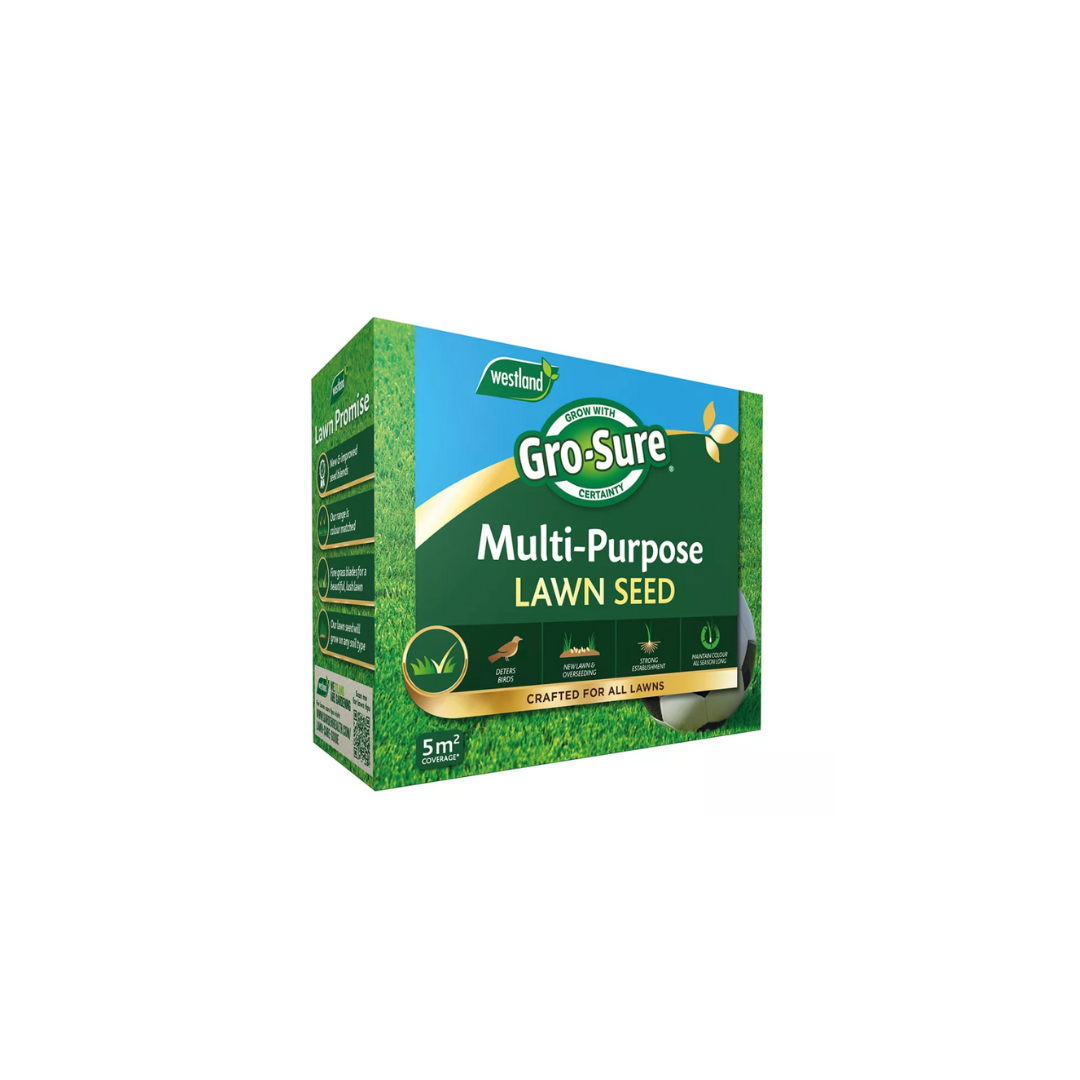Gro-Sure Multi Purpose Lawn Seed 5M2 Box BUY 2 FOR €9.99