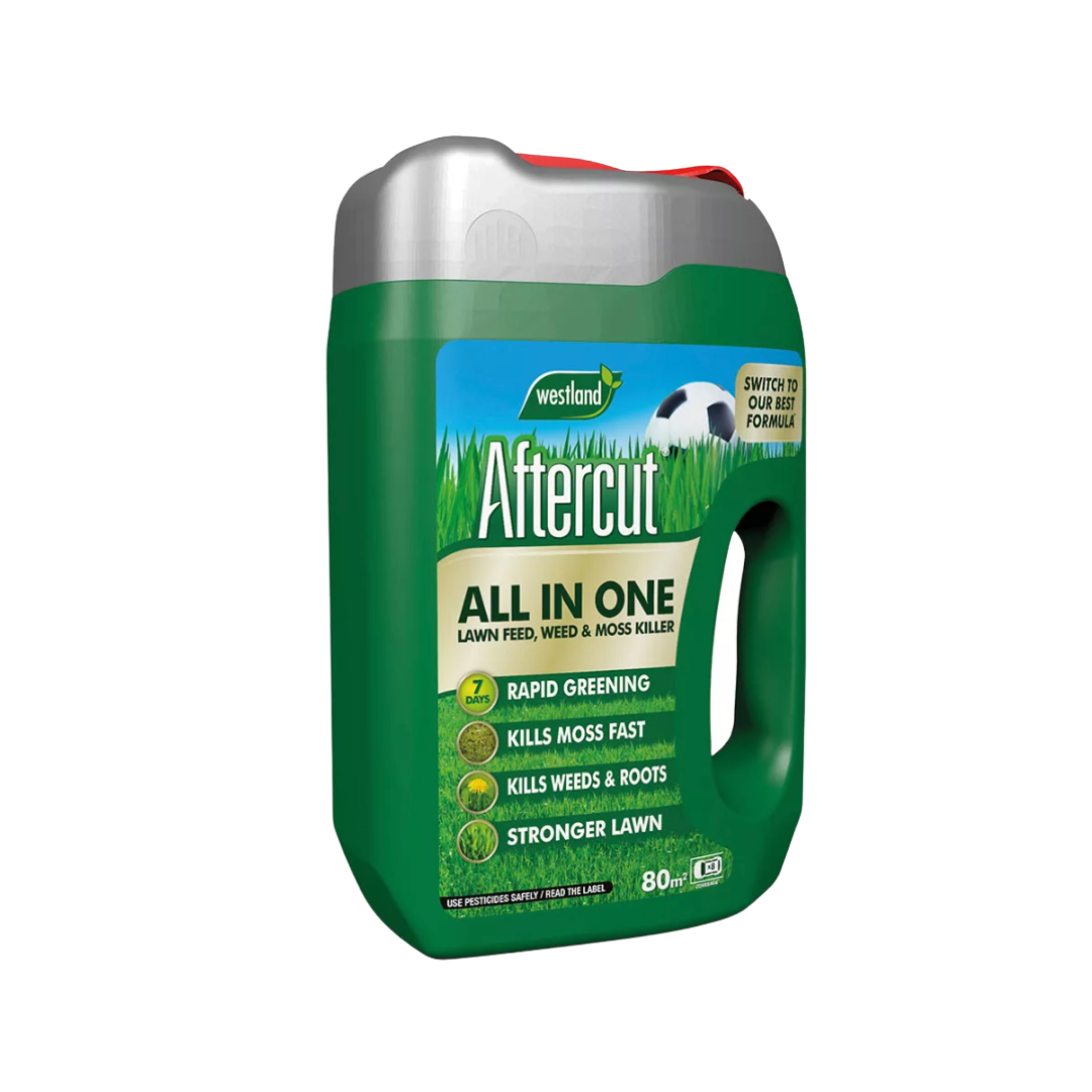 Aftercut All In One Lawn Feed, Weed & Moss Killer