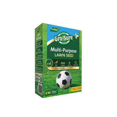 Gro-Sure Multi Purpose Lawn Seed 10M2 + 30% EF Box BUY 2 FOR €18.00 - Dynamite Hardware