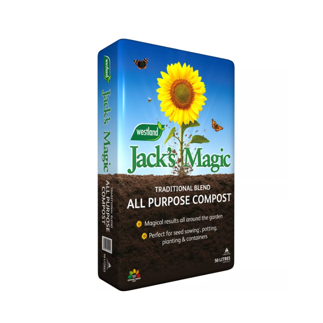JACK'S MAGIC ALL PURPOSE COMPOST 50L BUY 2 GET THE 3RD FREE!!
