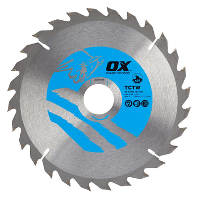 OX Wood Cutting Circular Saw Blade 184/30mm, 28 Teeth ATB - Dynamite Hardware