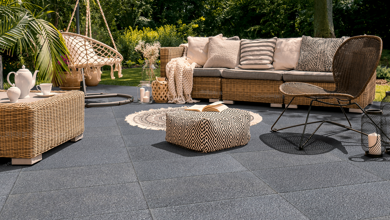 GRANITE EFFECT PAVING 600 X 400 X 50 GRAPHITE (DUBLIN DELIVERY ONLY) - Dynamite Hardware