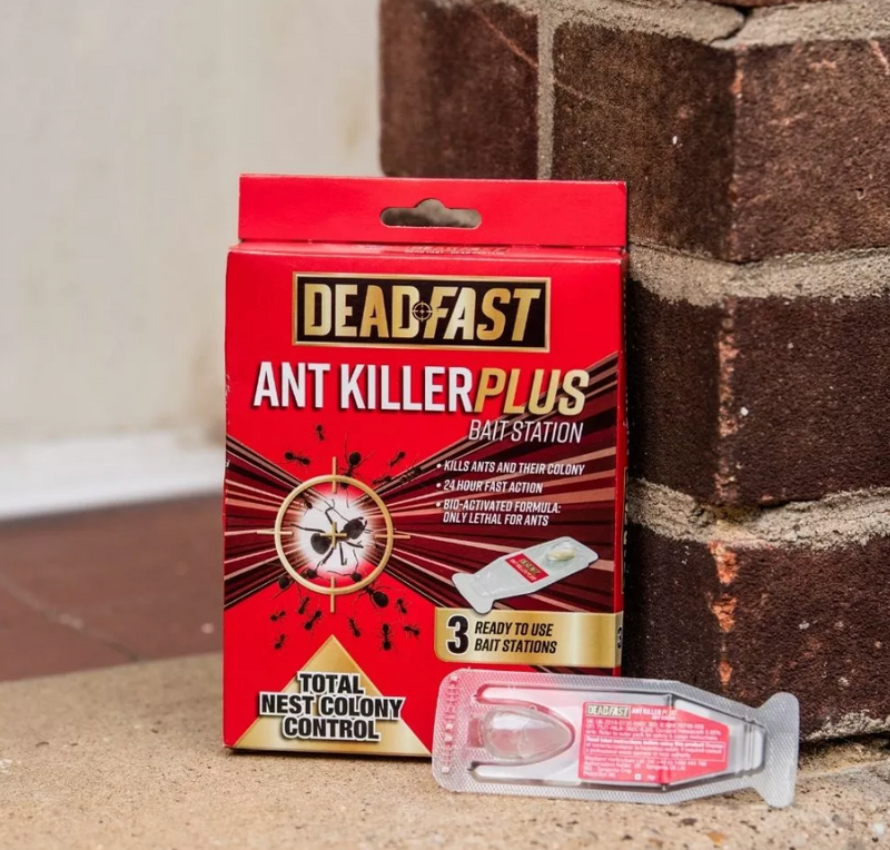 Deadfast Ant Killer Plus Bait Station 3 X 4g - Dynamite Hardware