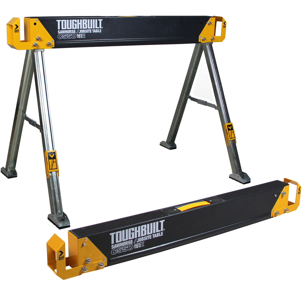 Toughbuilt Sawhorse Jobsite Table - 2 Pack B-C550 - Dynamite Hardware