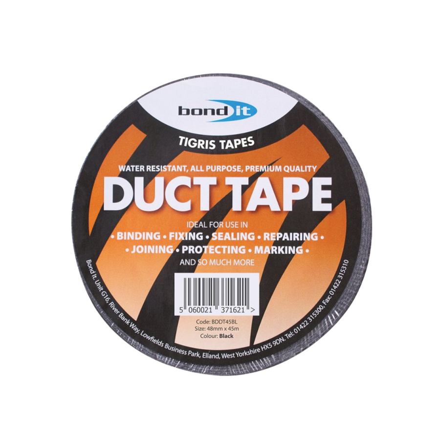 DUCT TAPE 48MM X 45M (BLACK) - Dynamite Hardware