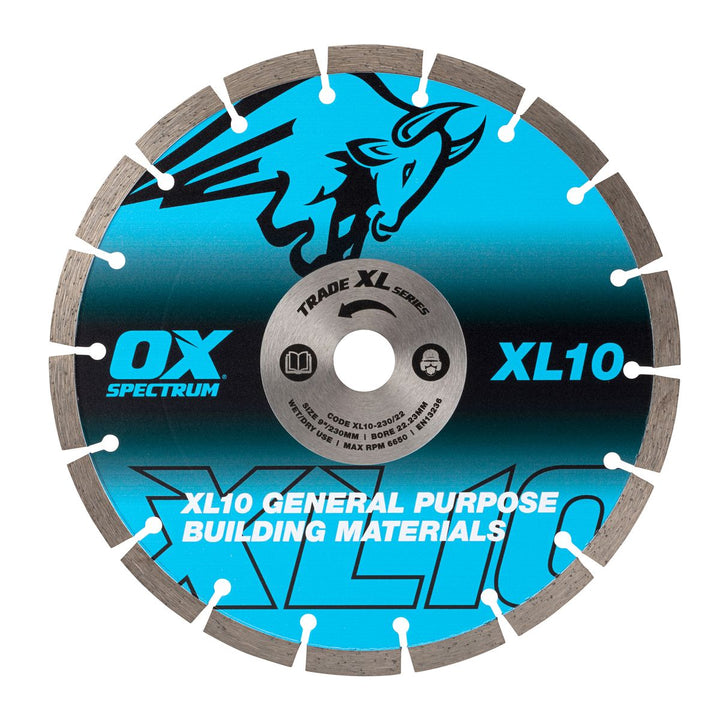 OX TRADE XL-10 SEGMENTED DIAMOND BLADE - GENERAL PURPOSE - Dynamite Hardware