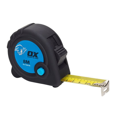 OX TRADE TAPE MEASURE 8M BUY 2 FOR €12.00 - Dynamite Hardware