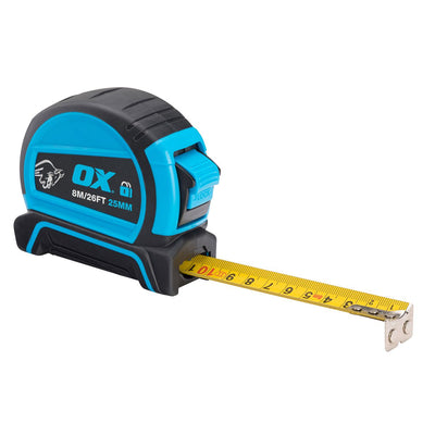 OX Pro Double Locking Tape Measure Twin Pack - 8m