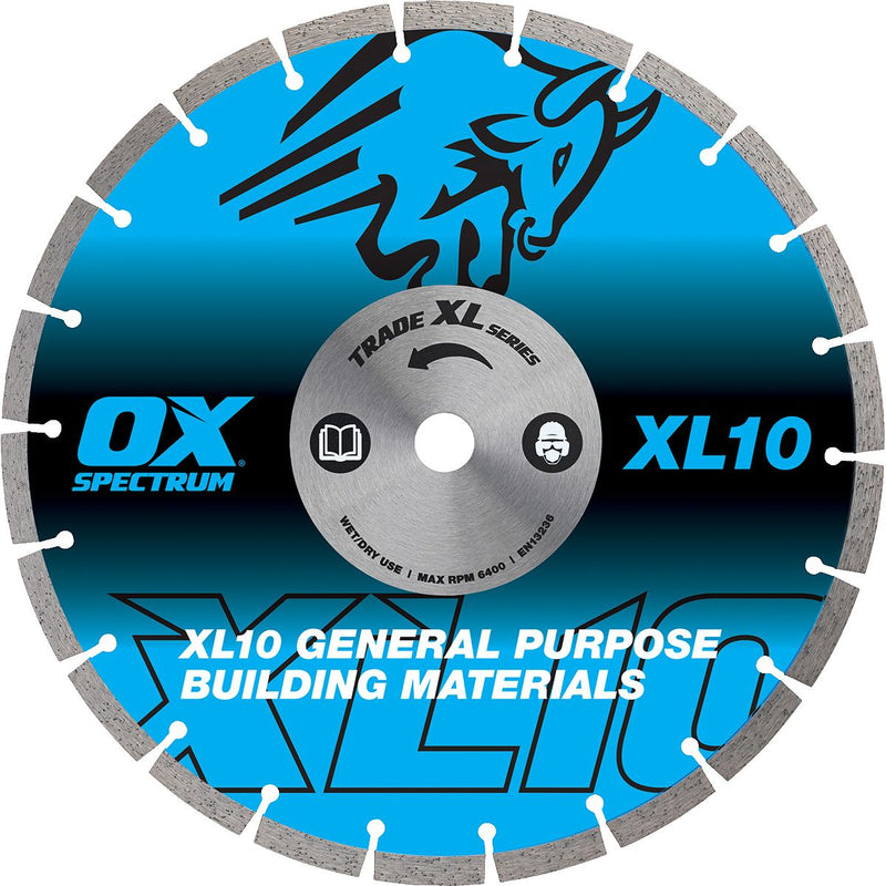 OX TRADE XL-10 SEGMENTED DIAMOND BLADE - GENERAL PURPOSE - Dynamite Hardware